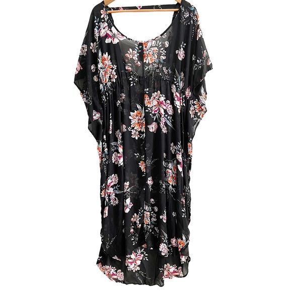 Beach Scene Collection Floral Sheer Cover Up - Picture 7 of 9